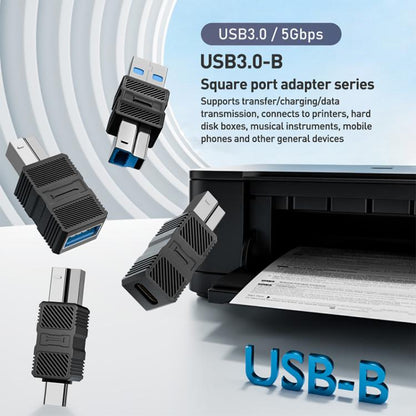 USB-B 3.0 Printer / Mobile Hard Drive / Computer Adapter, USB-B Male to USB Male, USB-B Male to USB Female, USB-B Male to Type-C Male, USB-B Male to Type-C Female