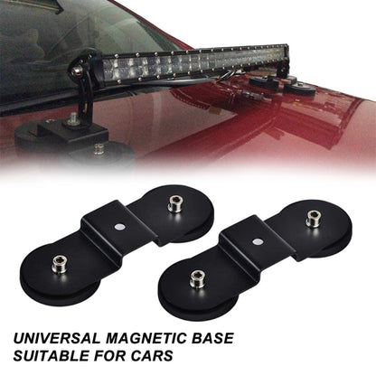 Universal Magnetic Base Powerful Mount Bracket Sucker Holder Roof / Hood LED Light Bar Offroad, LPF022-BK
