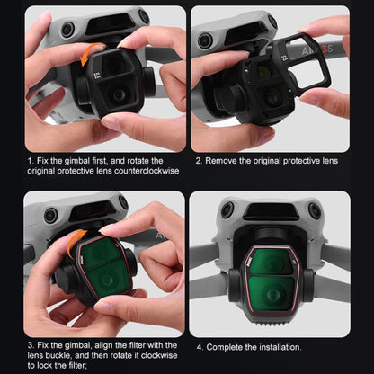 For DJI Air 3S BRDRC Camera Lens Filter, ND64