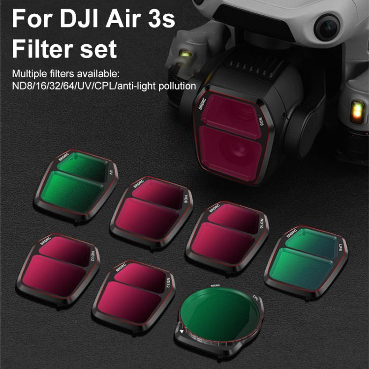 For DJI Air 3S BRDRC Camera Lens Filter, ND64