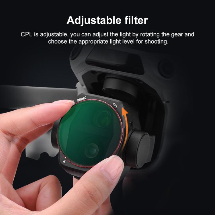 For DJI Air 3S BRDRC Camera Lens Filter, ND64