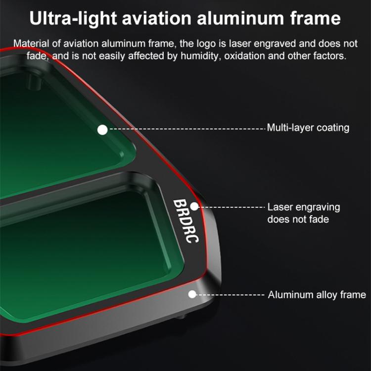 For DJI Air 3S BRDRC Camera Lens Filter, ND64