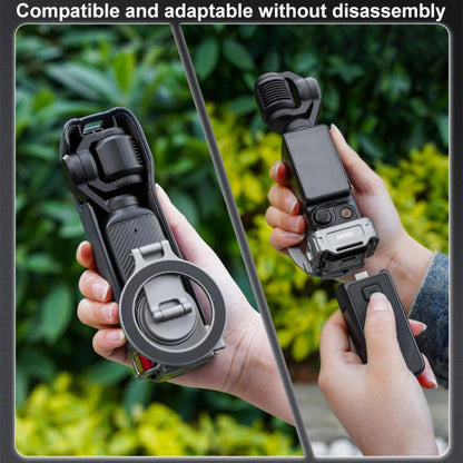 BRDRC Smartphone Teleprompter Stand Desktop Clamp Cold Shoe Extension Mount, Dark Grey