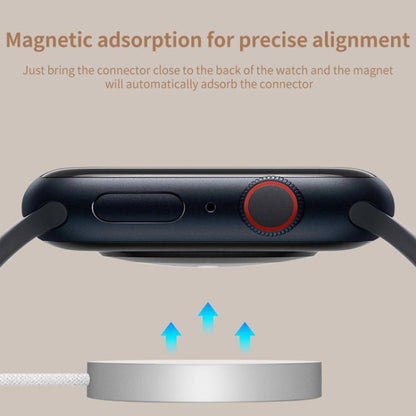 For Apple Watch Series xDfind Aluminum Alloy Shell Magnetic Wireless Watch Charger, Type-C, USB-A