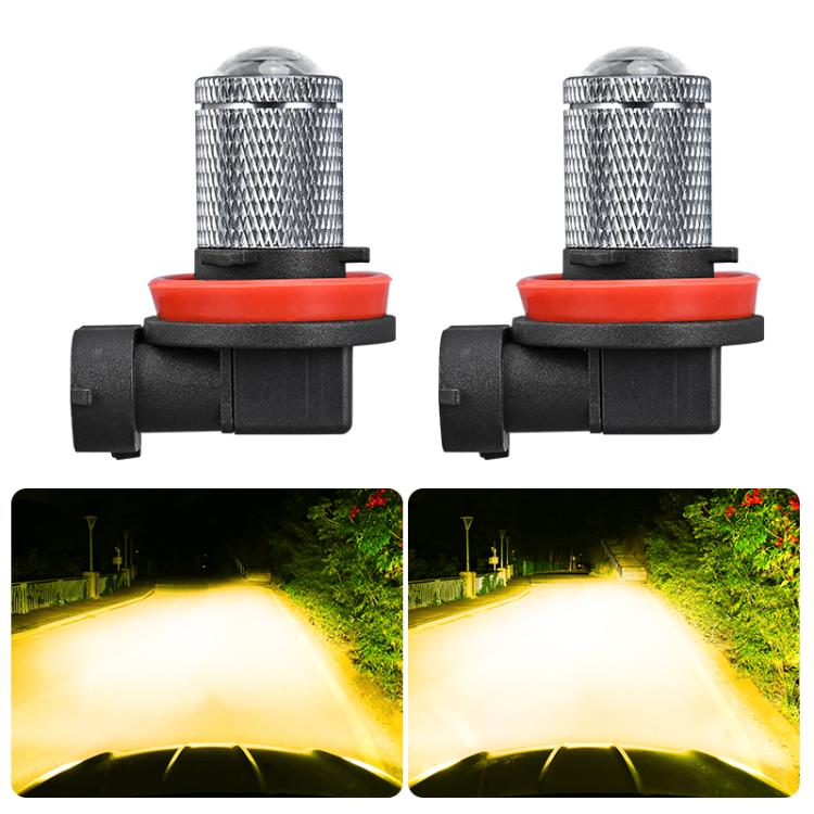 Pair 8.5W 12-60V Car Lens Fog Light Bulb, 9005, 9006, H7, H11