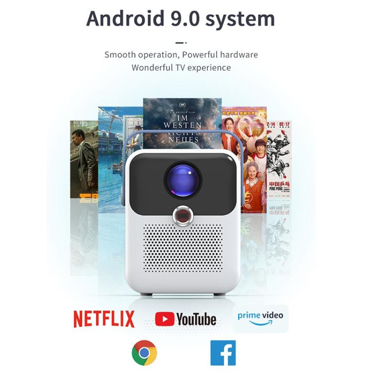CYS2 Portable HD Android Projector Smart Home Theater, 1GB+8GB, Amlogic T950s, EU Plug, US Plug, AU Plug, UK Plug