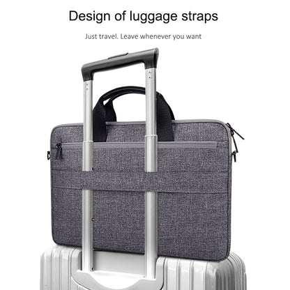 ST08 Handheld Briefcase Carrying Storage Bag with Shoulder Strap, for 13.3 inch Laptop, for 14.1 inch Laptop, for 15.4 inch Laptop