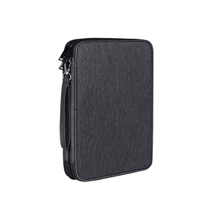 SM01 Multi-function Waterproof Double Layer Data Cable Earphone U Disk Digital Accessories Storage Bag, Size: L, Size: L(Black), Size: L(Navy Blue)