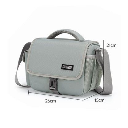 CADeN D27-1 Portable Digital Camera Bag with Strap, 26 x 21 x 15cm Grey, 31 x 21 x 17cm Black