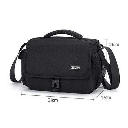 CADeN D27-1 Portable Digital Camera Bag with Strap, 31 x 21 x 17cm Black