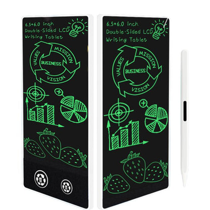 Simple Full Screen LCD Drawing Board Writing Tablet, 6.5+6.0 inch White / Green Writing, 6.5+6.0 inch White / Color Writing, 6.5 inch Black / Green Thin Writing, 6.5 inch Black / Green Writing, 6.5+6.0 inch Black / Green Thin Writing