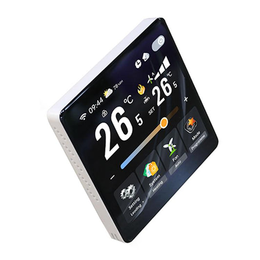 4 inch Screen Smart Room Thermostat, BAC-2005AL Two Channel, BAC-2005EL Four Channel, BAC-2005ALW Two Channel WiFi, BAC-2005ELW Four Channel WiFi