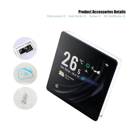 4 inch Screen Smart Room Thermostat, BAC-2005AL Two Channel, BAC-2005EL Four Channel, BAC-2005ALW Two Channel WiFi, BAC-2005ELW Four Channel WiFi