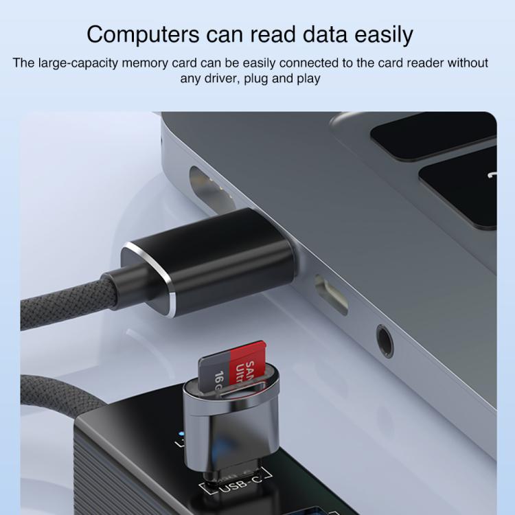 Type-C to Type-C RJ45 USB-A HUB Expand Converter, Type-C