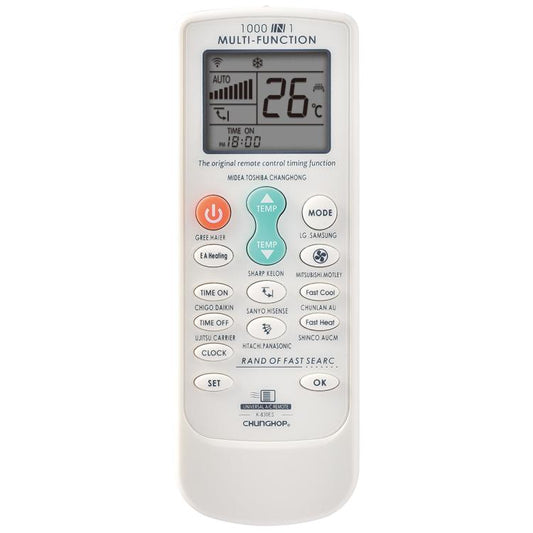 CHUNGHOP K-830ES Universal Air Conditioner Remote Control with Brand Button Pairing Function, K-830ES