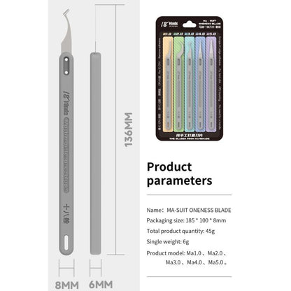 18 Kinds Ma-Suit 5 in 1 Hand Polished Blades Kit, 18 Kinds Ma-Suit
