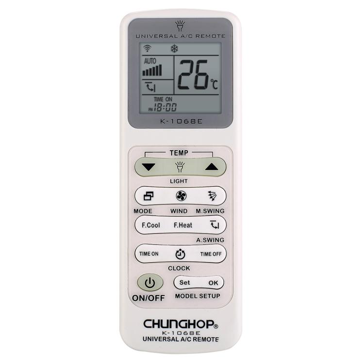 CHUNGHOP K-1068E Universal Air Conditioner Remote Control with Torch, K-1068E with Torch