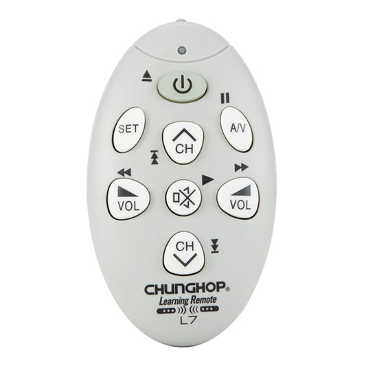 CHUNGHOP L7 Infrared Learning Universal TV Remote Control, L7(Grey)