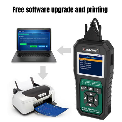 KONNWEI KW420 2.8 inch Color Screen Car OBD2 Fault Diagnostic Scan Tool for Honda, KW420