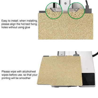 3D Printing Build Plate 184mm For Bambu Lab A1 mini Printer, Gold / Double-Textured PEI, Black / Double-Textured PEI, PEI Coating + PEO Film, PEI Coating + PET Film, PEI Coating + PEY Film, PEI Coating + PEI Film