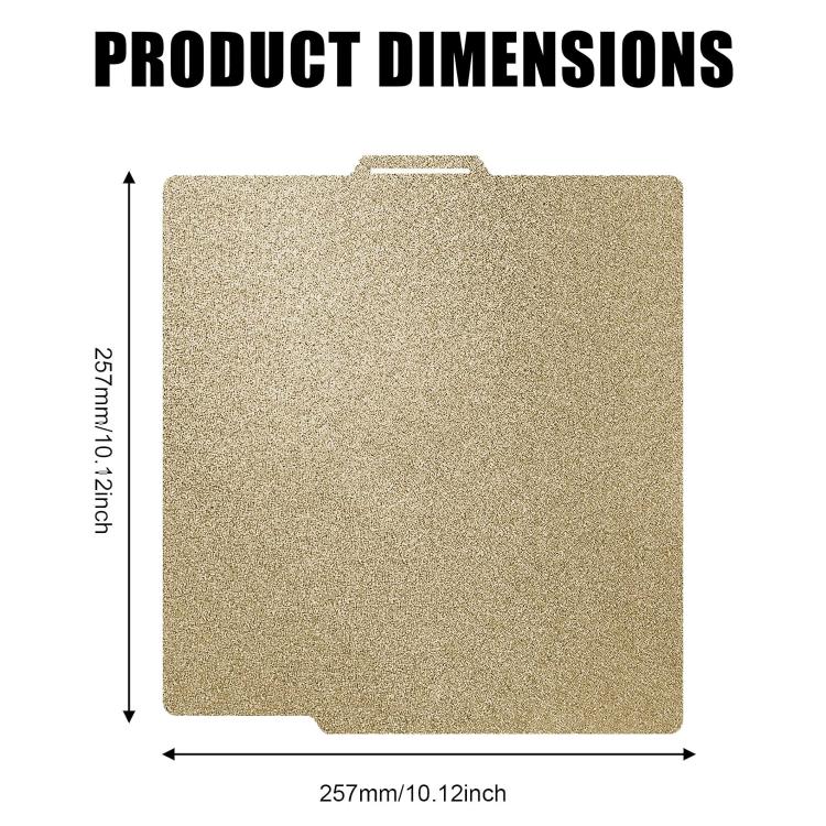 3D Printing Build Plate 257mm For Bambu Lab A1 Printer Platform, PEI Double-sided Coating, PEI Coating + PEY Film, PEI Coating + PET Film, PEI Coating + PEO Diamond Film, PEI Coating + PEO Chameleon, PEI Coating + PEI Film, PET Film + PEO Diamond Film