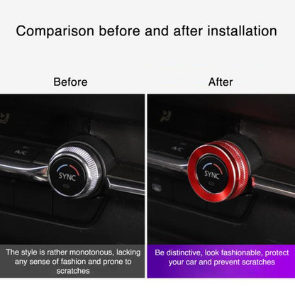 2pcs Multimedia / Central Control Knob Metal Decorative Ring, For Mazda Axela CX-30 2020-2022