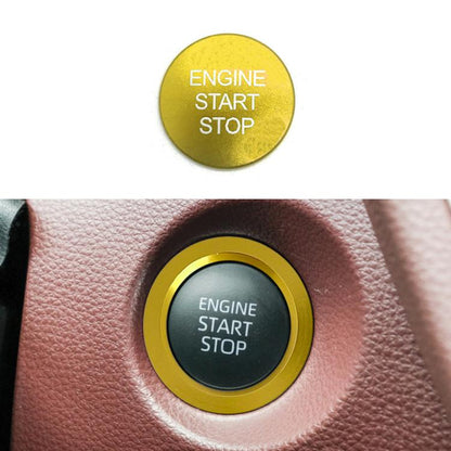 For Toyota Corolla Cross / Yaris Car One-key Start Engine Key Ignition Switch Decorative Ring Cover, Gasoline Version, Outer Ring, Hybrid Version