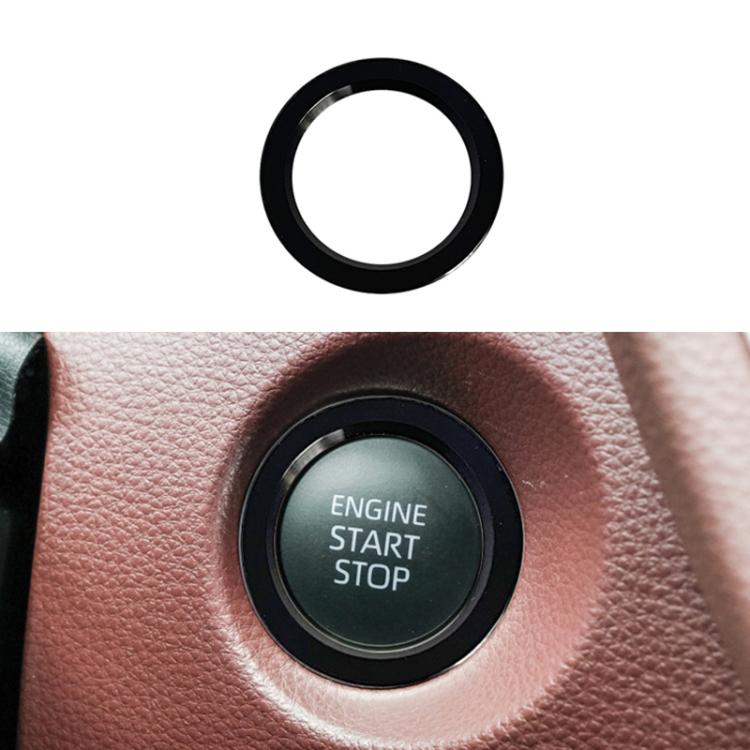 For Toyota Corolla Cross / Yaris Car One-key Start Engine Key Ignition Switch Decorative Ring Cover, Gasoline Version, Outer Ring, Hybrid Version