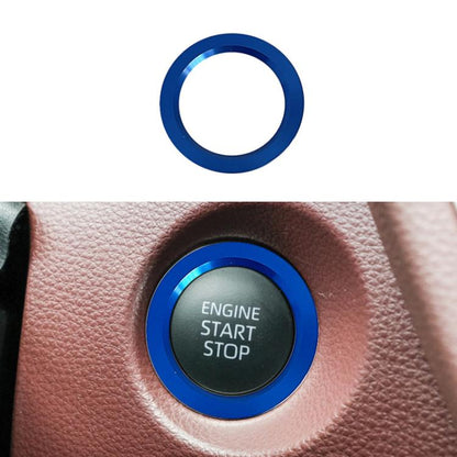 For Toyota Corolla Cross / Yaris Car One-key Start Engine Key Ignition Switch Decorative Ring Cover, Gasoline Version, Outer Ring, Hybrid Version