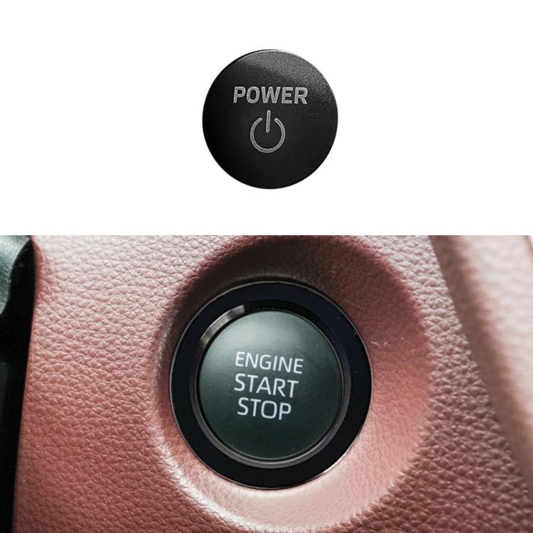 For Toyota Corolla Cross / Yaris Car One-key Start Engine Key Ignition Switch Decorative Ring Cover, Gasoline Version, Outer Ring, Hybrid Version