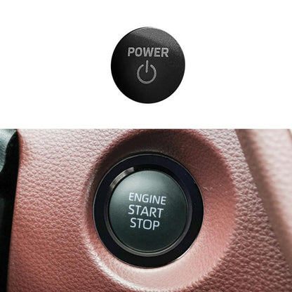 For Toyota Corolla Cross / Yaris Car One-key Start Engine Key Ignition Switch Decorative Ring Cover, Gasoline Version, Outer Ring, Hybrid Version