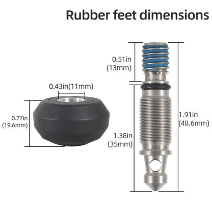 BEXIN FT-13 3/8 Screw Rubber Feet Pads Tripod Anti-Slip Foot Pad, FT-13