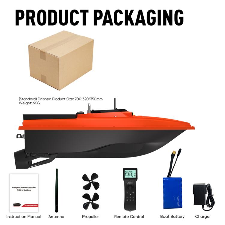 D80B GPS High Power Smart Remote Control Fishing Bait Boat Support Trawling, EU Plug, US Plug, UK Plug