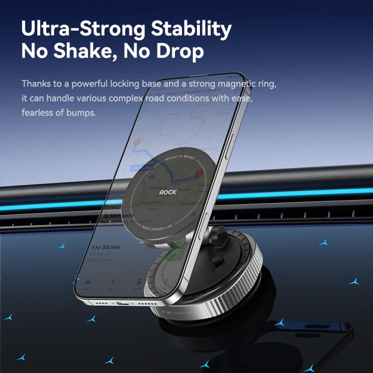 ROCK Q16 RPH1016 Car Electric Vacuum Suction Cup Magnetic Phone Holder, Q16 RPH1016