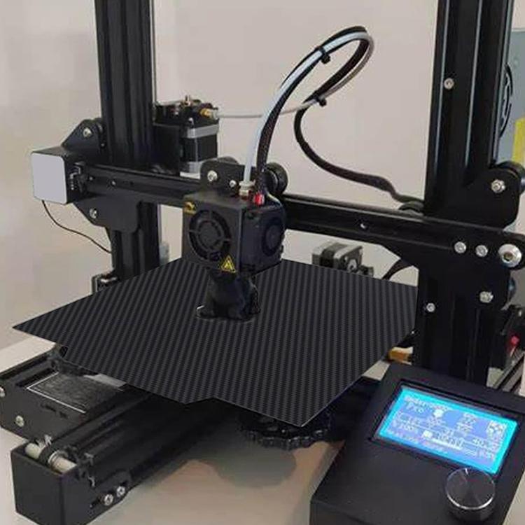 PET Carbon Fiber PEO Diamond Film Double-Sided 3D Printer Build Plate, 220x220mm, 235x235mm, 257x257mm, 300x300mm, 310x315mm, 355x355mm, 377x370mm