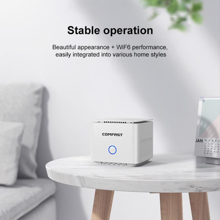 COMFAST CF-WR653AX 1500Mbps 2.4GHz / 5.8GHz Dual-Band Gigabit WiFi 6 Mesh Router, AU Plug, EU Plug, US Plug