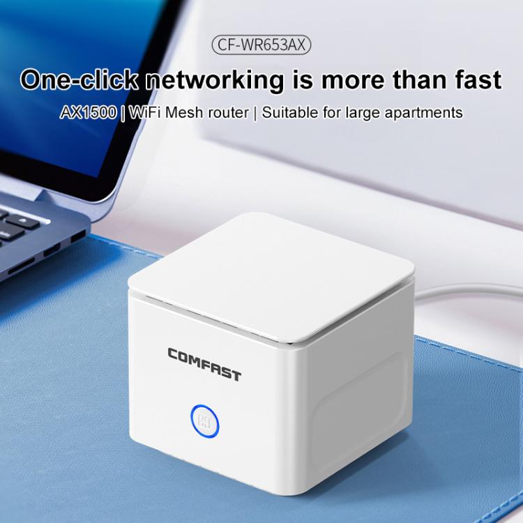 COMFAST CF-WR653AX 1500Mbps 2.4GHz / 5.8GHz Dual-Band Gigabit WiFi 6 Mesh Router, AU Plug, EU Plug, US Plug