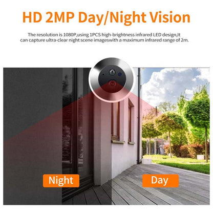 ESCAM C88 4.3 inch 1080P PIR Digital Door Viewer WiFi Video Doorbell Support Night Vision, Two-way Audio, C88