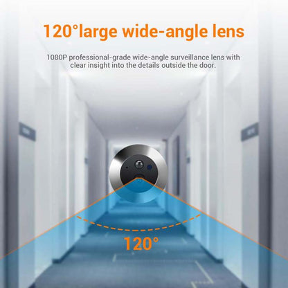 ESCAM C88 4.3 inch 1080P PIR Digital Door Viewer WiFi Video Doorbell Support Night Vision, Two-way Audio, C88
