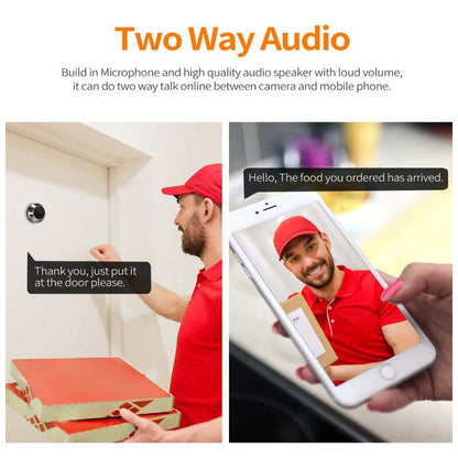 ESCAM C88 4.3 inch 1080P PIR Digital Door Viewer WiFi Video Doorbell Support Night Vision, Two-way Audio, C88