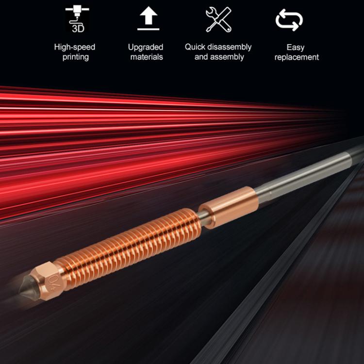 0.4mm Removable Steel Nozzle 3D Printer Part, For Creality K2 / Hi