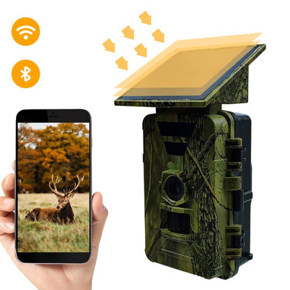 PR903G EU Version 5K HD Night Vision Infrared Hunting Camera with Solar Panel, PR903G US Version