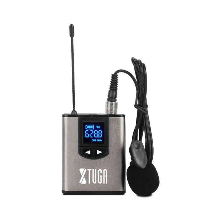 XTUGA  A1 UHF Wireless Headset Lavalier Microphone System with Bodypack Transmitter, A1