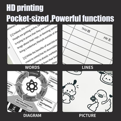 A401 Portable A4 Thermal Printer Educational Tattoo Printer, A401