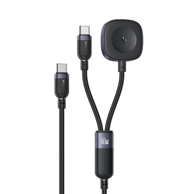 Yesido CA136C 60W USB-C / Type-C to Type-C & iWatch 2 in 1 Charging Cable, CA136C