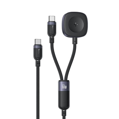Yesido CA136C 60W USB-C / Type-C to Type-C & iWatch 2 in 1 Charging Cable, CA136C