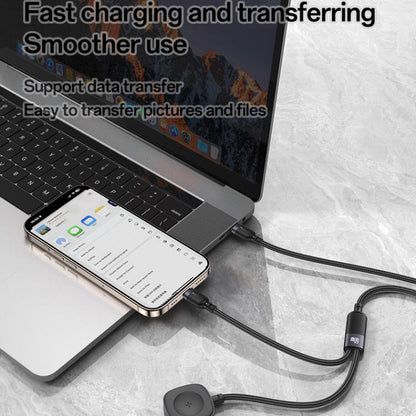 Yesido CA136C 60W USB-C / Type-C to Type-C & iWatch 2 in 1 Charging Cable, CA136C