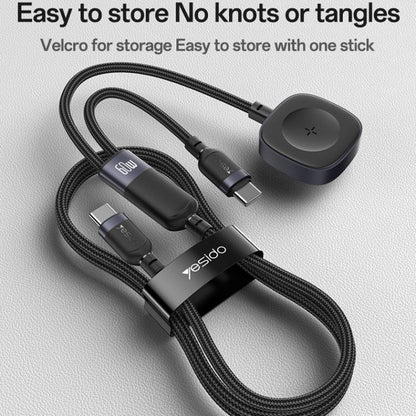 Yesido CA136C 60W USB-C / Type-C to Type-C & iWatch 2 in 1 Charging Cable, CA136C