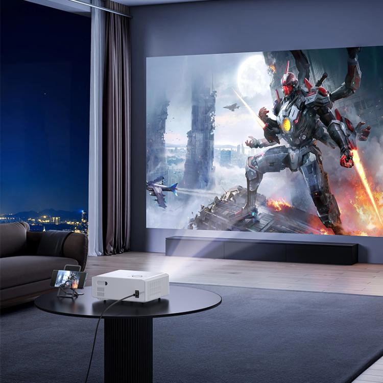hoco DT3 1920x1080P 370ANSI Smart Electric Focus Projector Android Version, EU Plug, US Plug