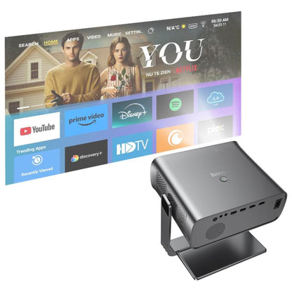 hoco DT5 1920x1080P 270ANSI Smart Electric Focus Projector Android Version, EU Plug